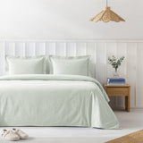 American Soft Linen 100% Washed Cotton Percale Duvet Cover Set – Soft Breathable Bedding Set with Pillow Shams