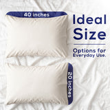 American Soft Linen 100% Washed Cotton Percale Pillowcase Set (2 Pack) – Soft Breathable Pillow Covers