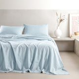 American Soft Linen 100% Washed Cotton Percale Sheet Set – Soft Breathable Bedding with Pillowcases