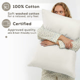 American Soft Linen 100% Washed Cotton Percale Sheet Set – Soft Breathable Bedding with Pillowcases