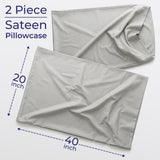 American Soft Linen Wholesale 100% Cotton Sateen Pillowcase Set (2 Pack) – Hotel Quality Bulk Supply