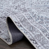 Barny Gray Denim Washable Rug - Clearance