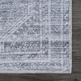 Barny Gray Blue Washable Rug - Clearance