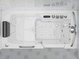 FULLY LOADED Walk-in Bathtub with Air Jets and Whirlpool Massage Jets Hot Tub | Quick Fill Waterfall Tub Filler with 6 Setting Handheld Shower Sprayer | Including Aromatherapy, LED Lights, V-Shaped Back Jets, and Auto Drain