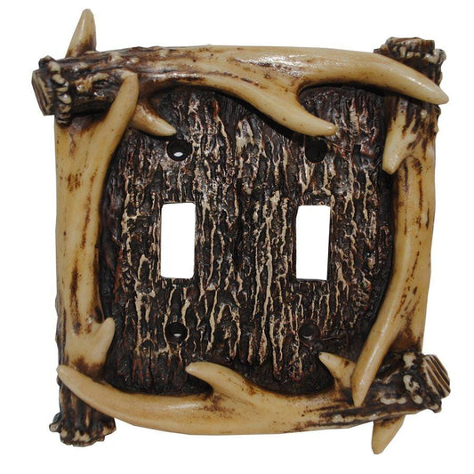 Antler Double Switch Wall Plate, 4 MOQ
