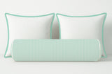 Ticking Stripe Velvet Bolster Pillow Cover
