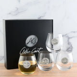 Bee Stemless Wine Glasses - Set of 4