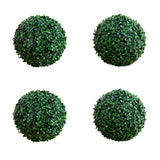 8" UV Resistant Artificial Boxwood Ball (Indoor/Outdoor) - Set of 4