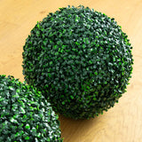 12" UV Resistant Artificial Boxwood Ball (Indoor/Outdoor) - Set of 2