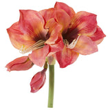 13” Amaryllis Artificial Flower (Set of 4)