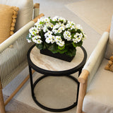 13” Geranium in Rectangular Planter UV Resistant (Indoor/Outdoor)
