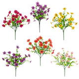 13" UV Daisy Flower Bush Plant (Indoor/Outdoor)- Set of 12