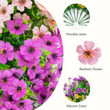 13" UV Daisy Flower Bush Plant (Indoor/Outdoor)- Set of 12
