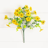 13" UV Daisy Flower Bush Plant (Indoor/Outdoor)- Set of 12