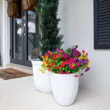 13" UV Daisy Flower Bush Plant (Indoor/Outdoor)- Set of 12