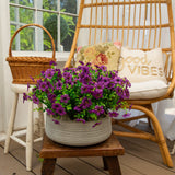 13" UV Daisy Flower Bush Plant (Indoor/Outdoor)- Set of 12