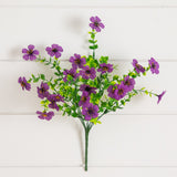 13" UV Daisy Flower Bush Plant (Indoor/Outdoor)- Set of 12