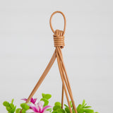 13” UV Resistant Artificial Lily and Eucalyptus Woven Hanging Basket (Indoor/Outdoor)