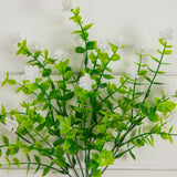 13" UV Resistant Artificial Flowering Mini Rose Bush (Indoor/Outdoor) - Set of 12