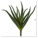 16” Aloe Artificial Plant (Set of 3)