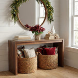 16" Artificial Poinsettia Arrangement in Burlap Planter