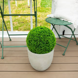 16" UV Resistant Artificial Mediterranean Cypress Topiary Plant (Indoor/Outdoor)