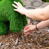 18" UV Resistant Artificial Grass Garden Plush Topiary Puppy Dog (Indoor/Outdoor)