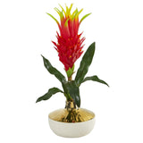 19” Dragon Fruit Artificial Arrangement in Gold and Cream Elegant Vase