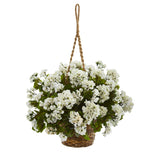 19” Geranium Hanging Basket UV Resistant (Indoor/Outdoor)