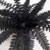19" Artificial Halloween Black Boston Fern - Set of 6