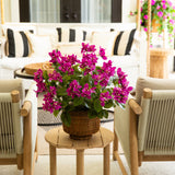 19" UV Resistant Artificial Bougainvillea Bush (Indoor/Outdoor) - Set of 4