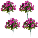 19" UV Resistant Artificial Bougainvillea Bush (Indoor/Outdoor) - Set of 4