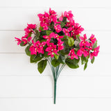 19" UV Resistant Artificial Bougainvillea Bush (Indoor/Outdoor) - Set of 4