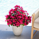19" UV Resistant Artificial Bougainvillea Bush (Indoor/Outdoor) - Set of 4