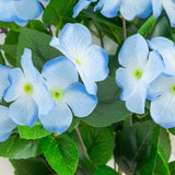19" UV Resistant Artificial Hydrangea Bush (Indoor/Outdoor) - Set of 3