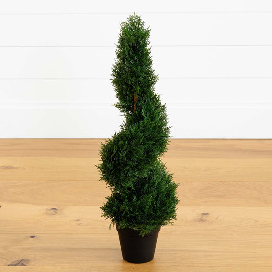 2' Cedar Spiral Silk Tree (Indoor/Outdoor)