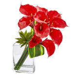 20’’ Calla Lily & Succulent Bouquet Artificial Arrangement