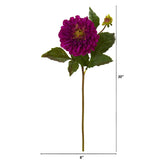 20” Dahlia Artificial Flower (Set of 6)