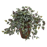20" Artificial Wandering Jew Plant in Decorative Planter