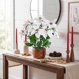 22” Artificial Poinsettia Plant