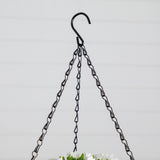 22” UV Resistant Artificial Mini Rose and Aptenia Hanging Basket (Indoor/Outdoor)