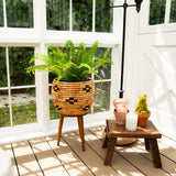 23-in UV Resistant Artificial Real Touch Boston Fern Plant (Indoor/Outdoor)