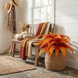 24” Autumn Artificial Fall Boston Fern Plant
