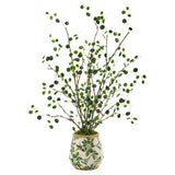 24” Night Willow Artificial Plant in Floral Planter