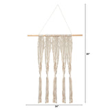 2.5’ x 2’ Hand Woven Macrame Wall Hanging Decor