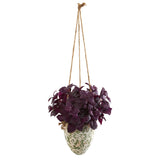 26” Basil Artificial Plant in Hanging Vase