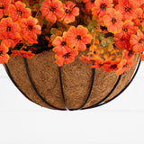 26" UV Resistant Autumn Artificial Daisy Fall Plant and Hanging Basket DIY Kit (Indoor/Outdoor)