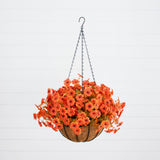 26" UV Resistant Autumn Artificial Daisy Fall Plant and Hanging Basket DIY Kit (Indoor/Outdoor)