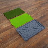 26.7" x 16.5" UV Resistant Artificial Pet Potty Grass Training Pad (Indoor/Outdoor)
