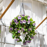 27” UV Resistant Artificial Azalea Hanging Basket (Indoor/Outdoor)